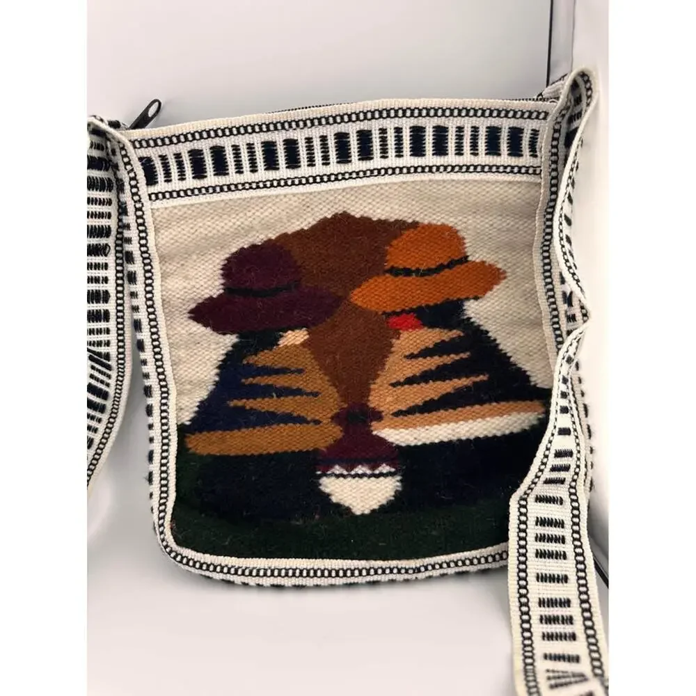 unbranded wool crossbody bag boho tribal‎ native southwestern purse unique